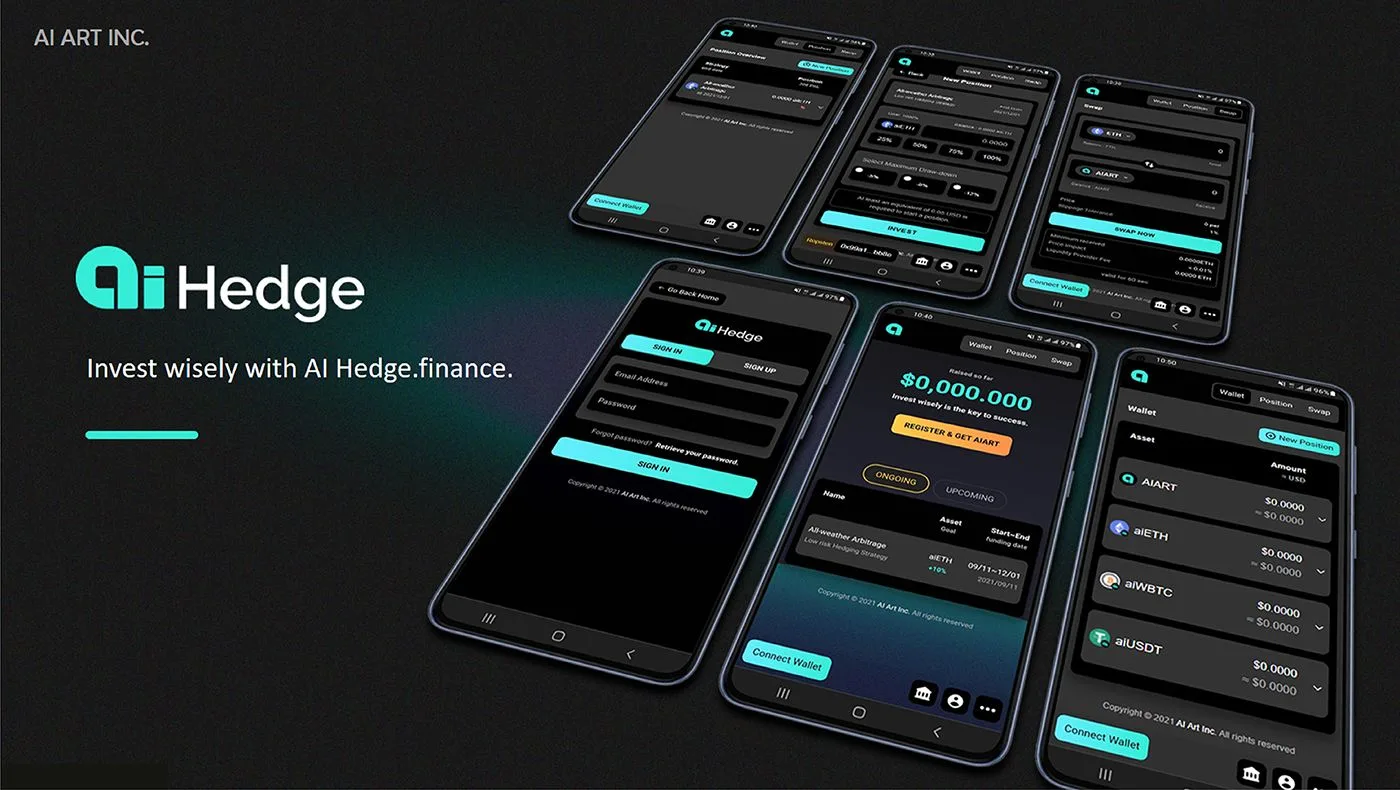 AI Hedge.finance on desktop and mobile