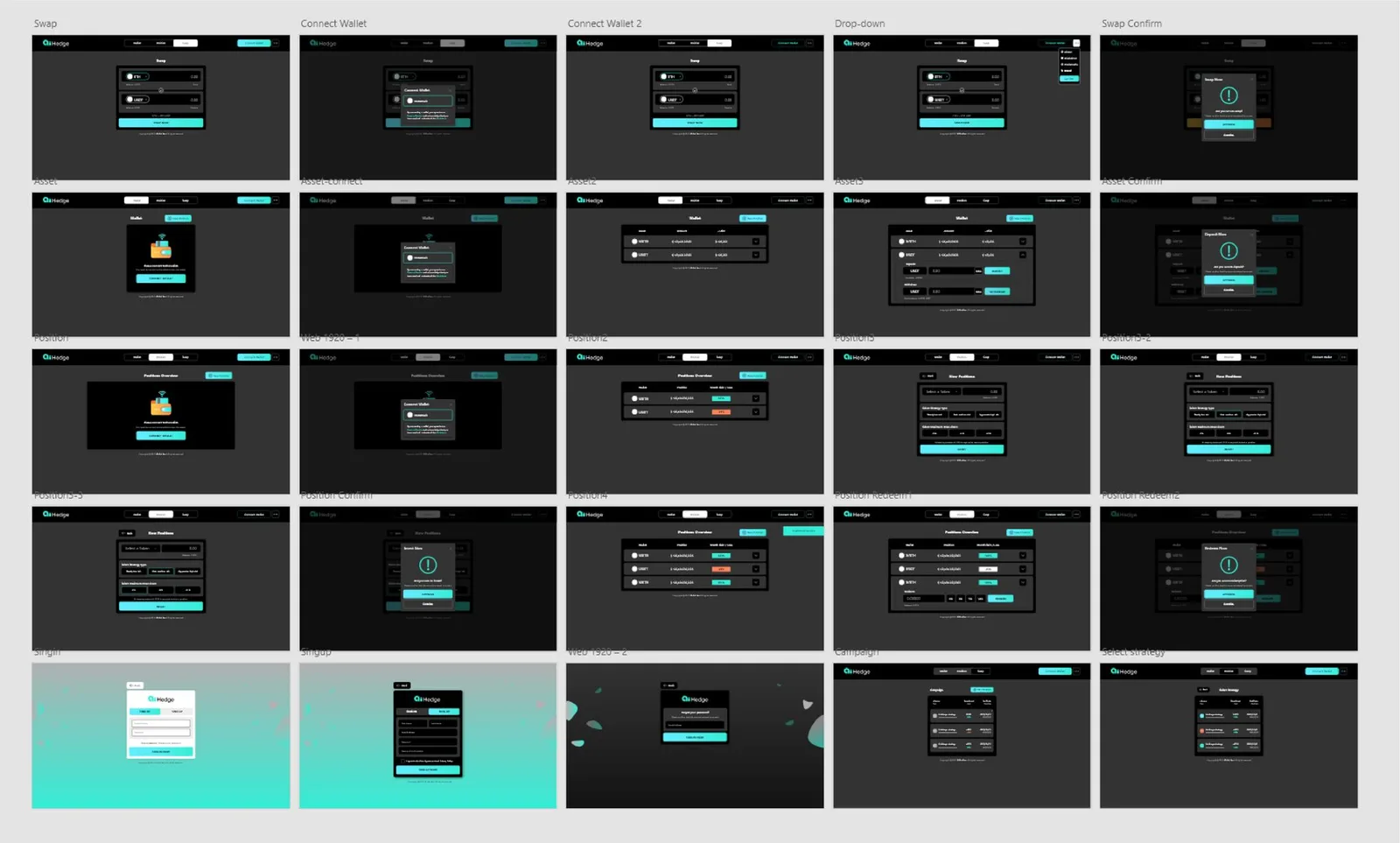 AI Hedge.finance web screens